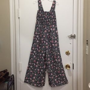 Summer jumpsuit with ruched top